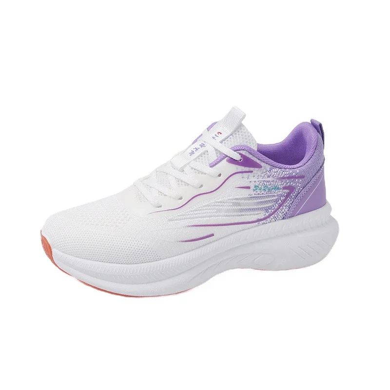 Women's Korean Style Breathable Flyknit Casual Running Sneakers