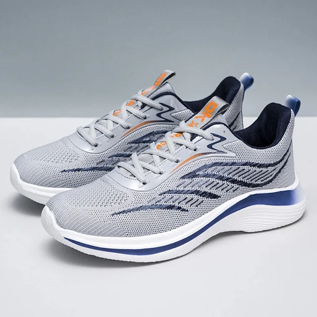 Men's Flyknit Casual Sneakers Padded Detail