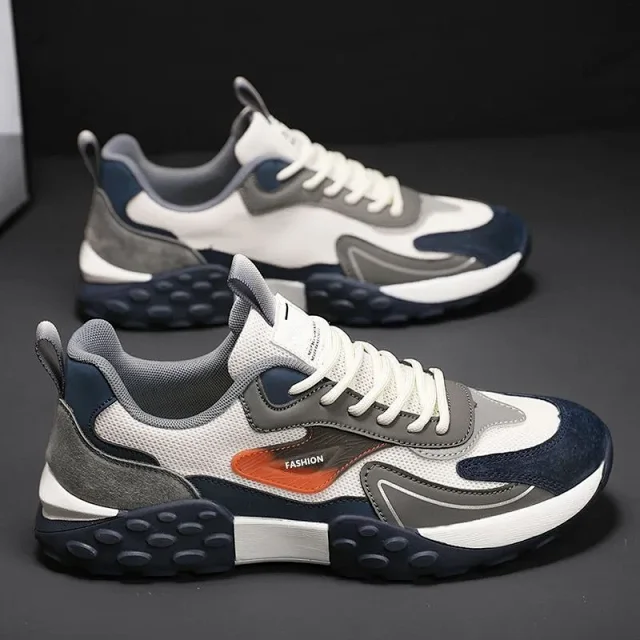 Men's Autumn 2025 Mesh Running Shoes Soft Sole Low-Cut Detail