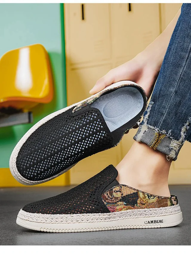 Men's Perf Slip-On Designer Sneakers Detail