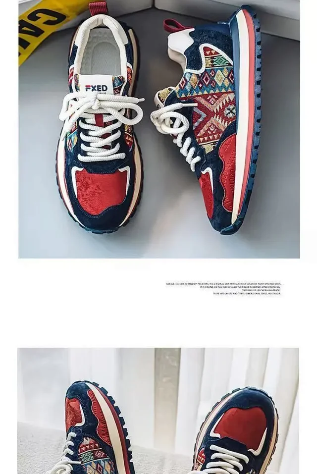 Men's Trendy Platform Sneakers 2025 Detail
