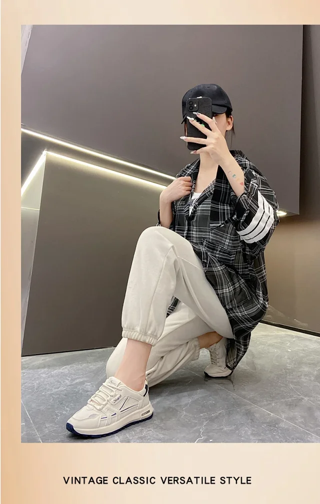 Women's Platform Sneakers K-Style Breathable Detail