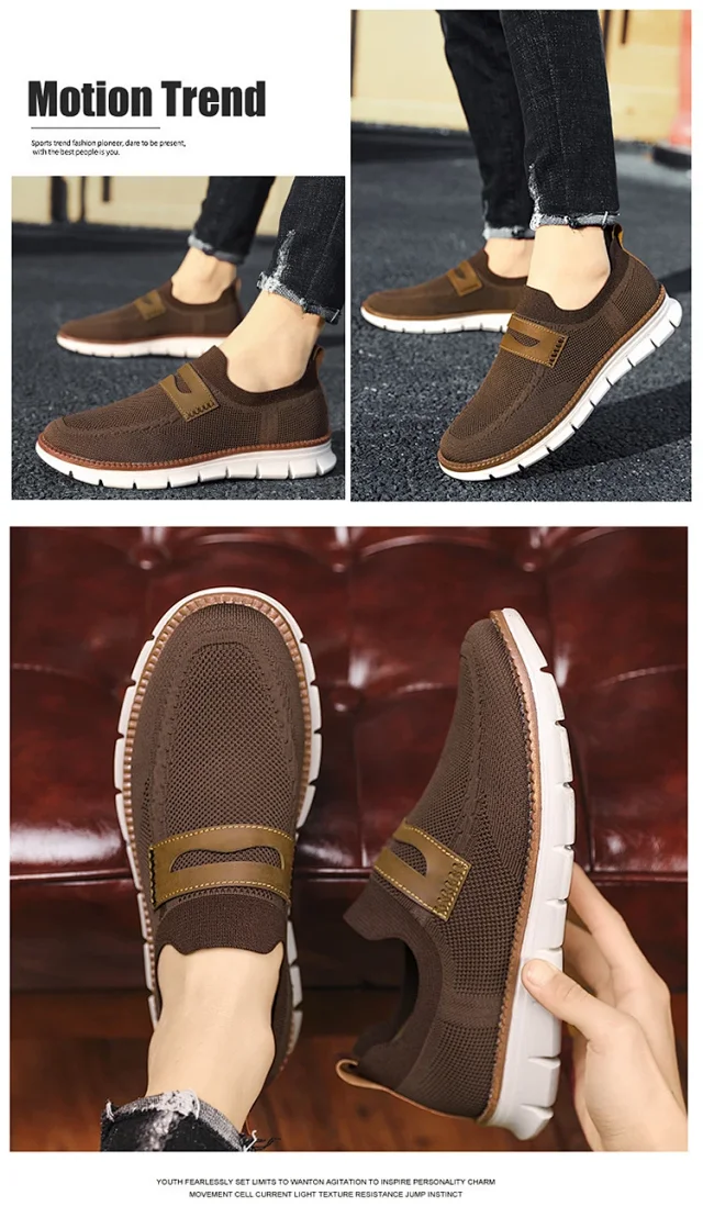 British Style Men's Slip-On Loafers EU48 Detail