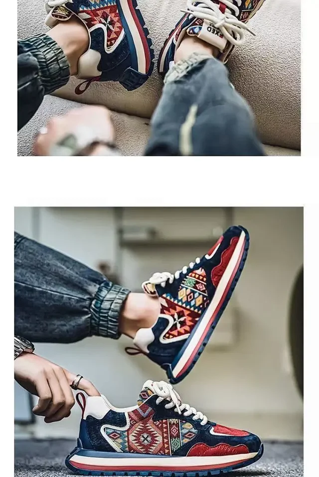 Men's Trendy Platform Sneakers 2025 Detail