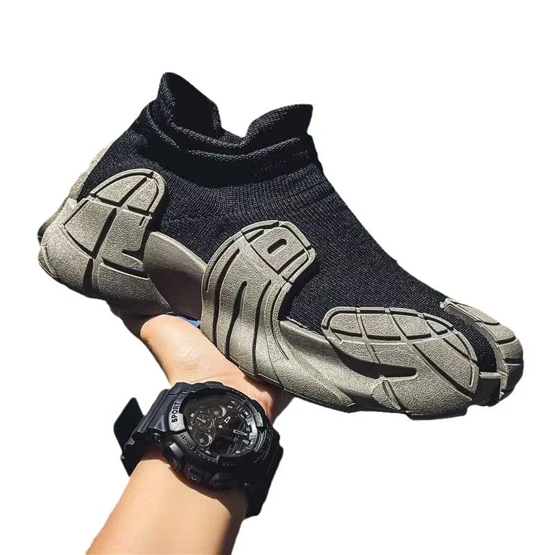 Men's 2025 Breathable Knit Sneakers Youth Street Chunky Soles