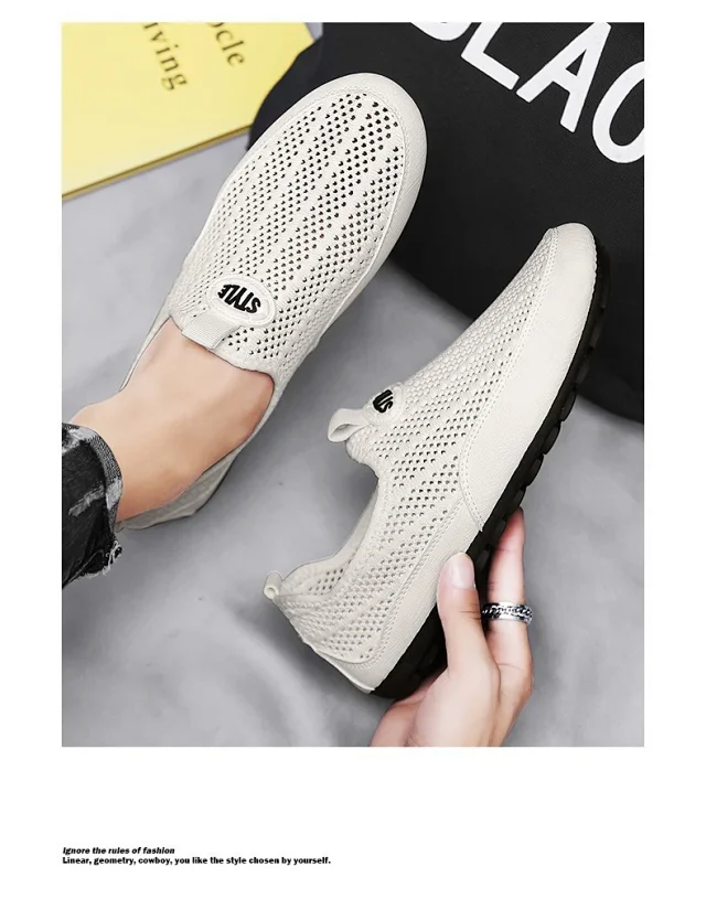Men's Summer Mesh Slip-On Shoes Detail