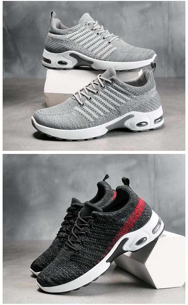 Trendy Korean Men's Flyknit Sneakers 2025 Detail