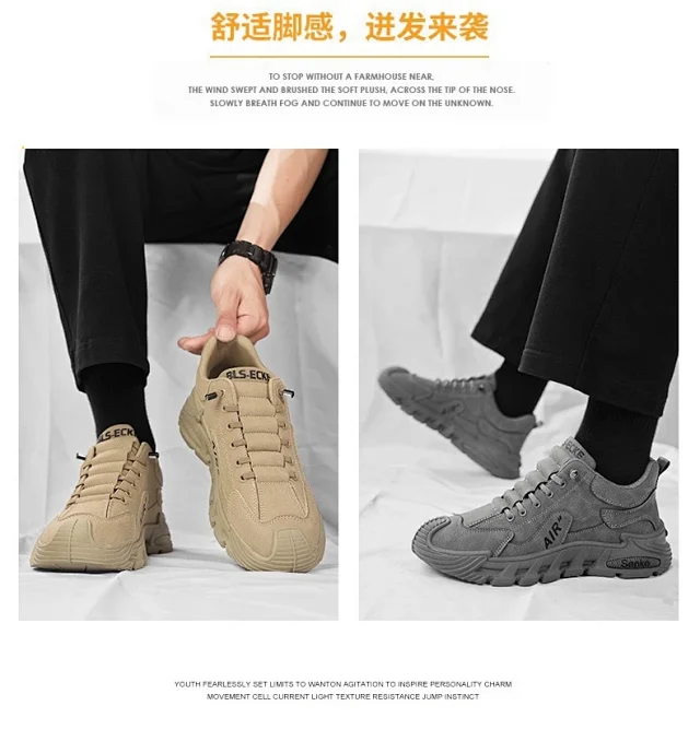 Men's CloudSoft Thick-Sole Sneakers 2025 Detail