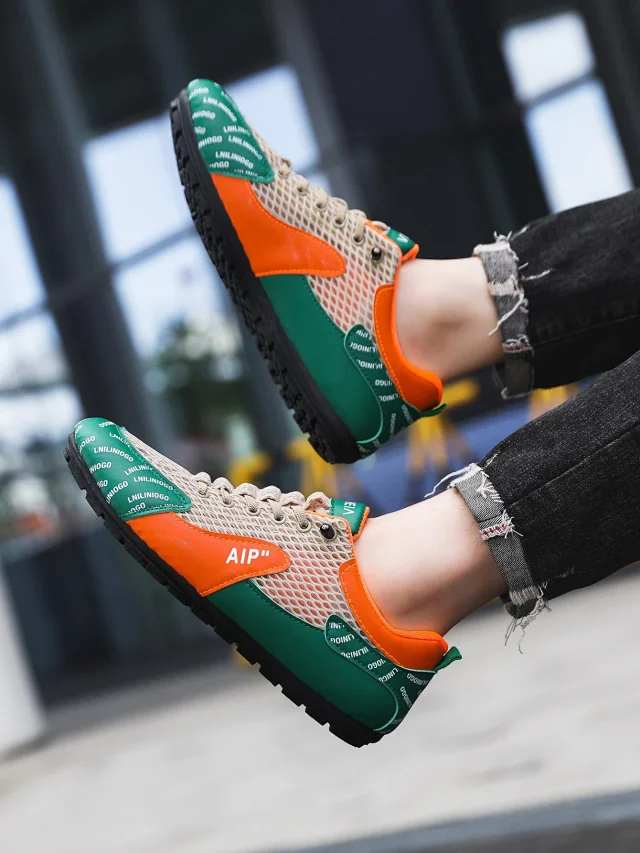 Men's Summer Mesh Driving Loafers Detail