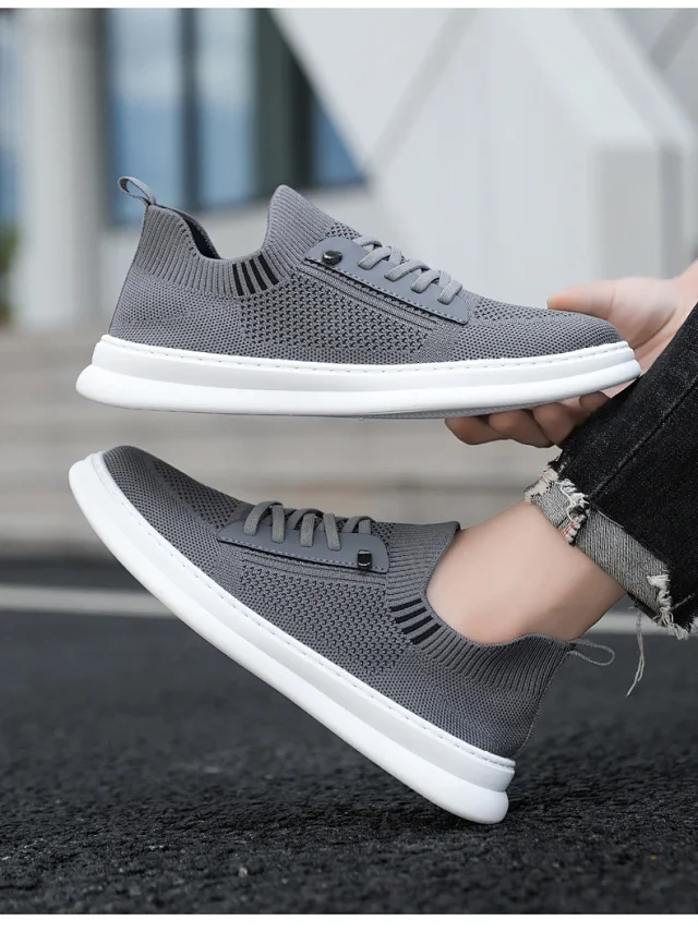 Men's 2025 Mesh Slide-On Skater Shoes Detail
