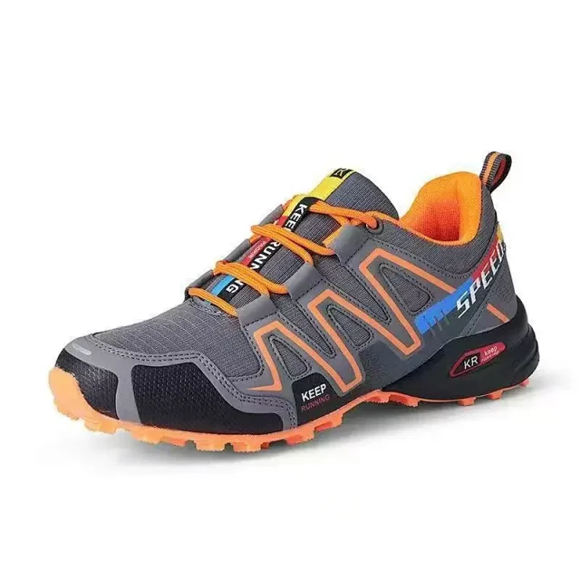 Men's Trail Running Trekking Hiking Fashion Breathable Grip Shoes Detail