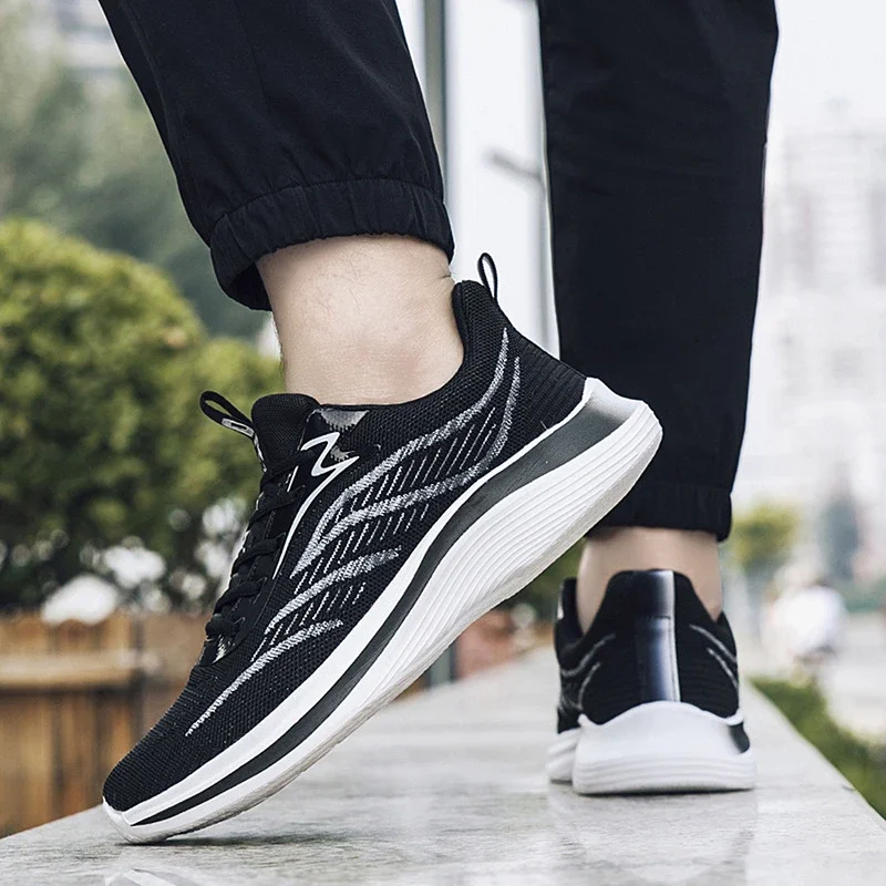 Men's Flyknit Casual Sneakers Padded