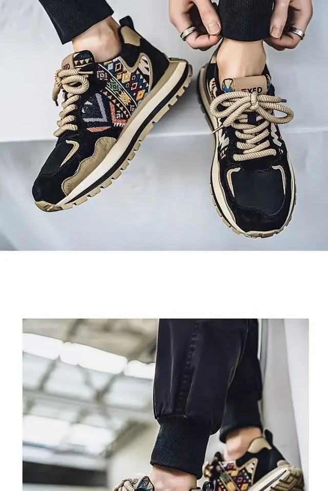 Men's Trendy Platform Sneakers 2025 Detail