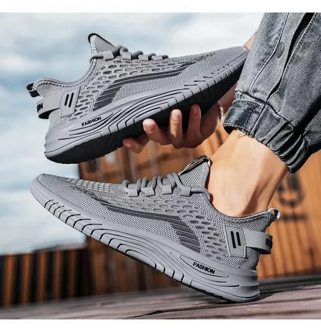 Men's New Flyknit Mesh Running Shoes Detail