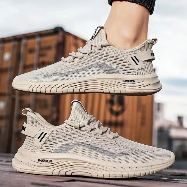 Men's New Flyknit Mesh Running Shoes Detail