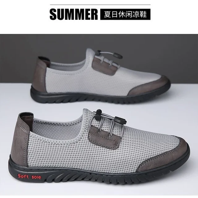 Men's Mesh Slip-On Dad Casual Sandals Detail
