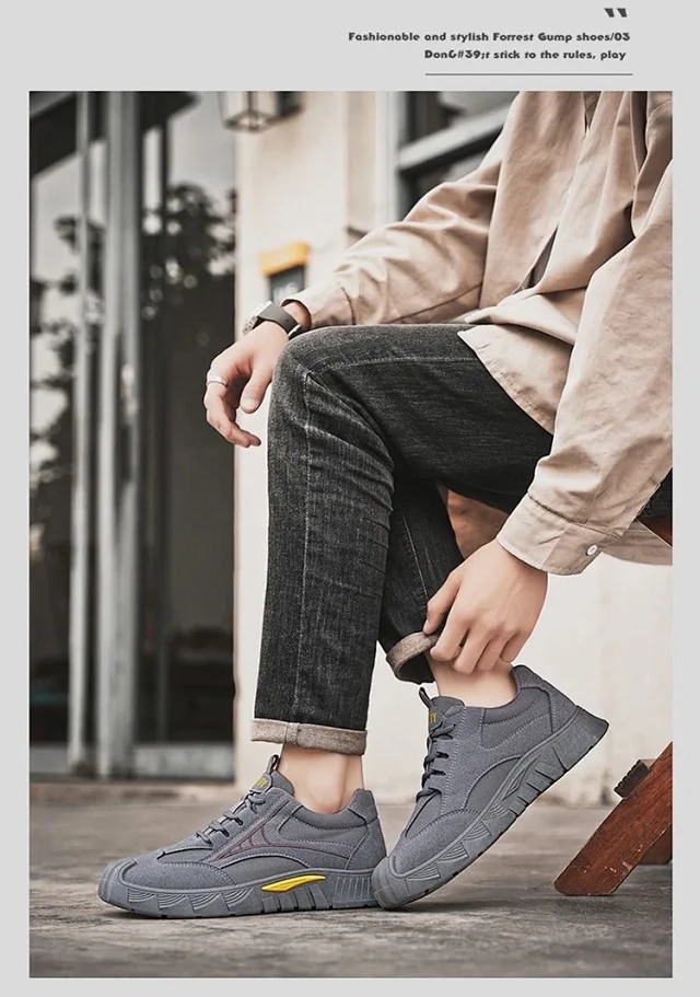 Men's Breathable Outdoor Work Sneakers Detail