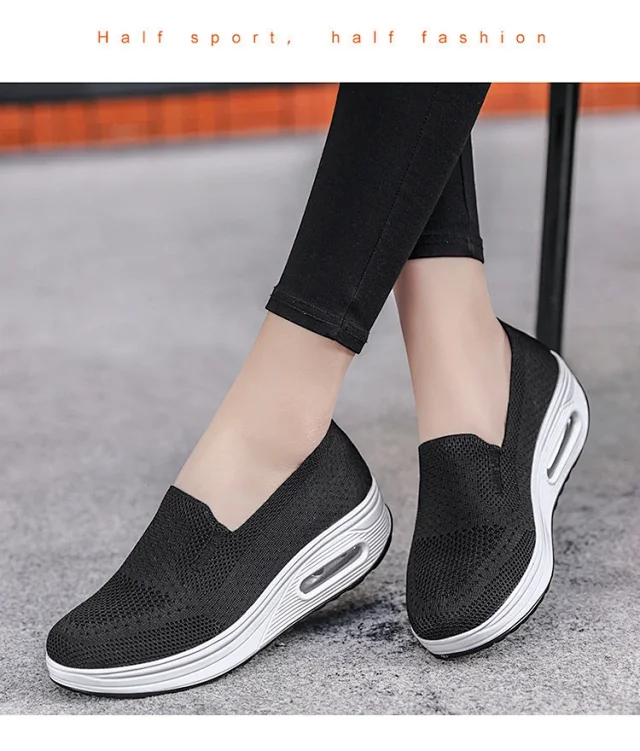 Women's Mesh Yeezy-Inspired Jelly Sole Casual Sneakers Detail