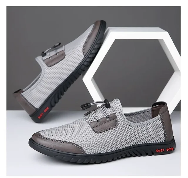 Men's Mesh Slip-On Dad Casual Sandals Detail