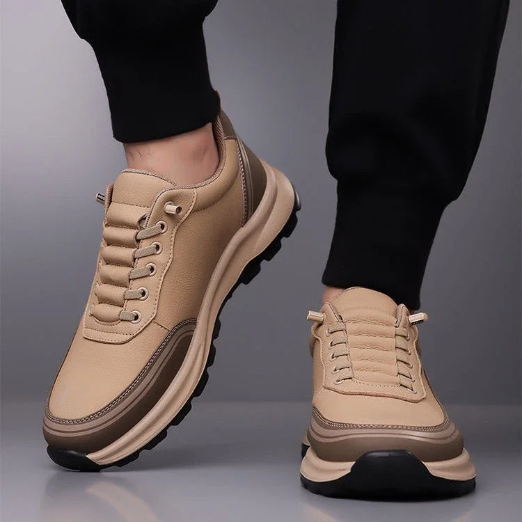 Men's Slip-On Leather Fashion Sneakers