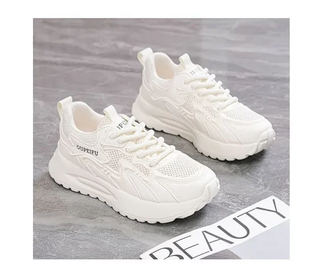 Women's Breathable Mesh Chunky Sneakers Detail