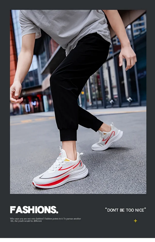 2025 Men Youth Cushioned Mesh Sneakers Detail