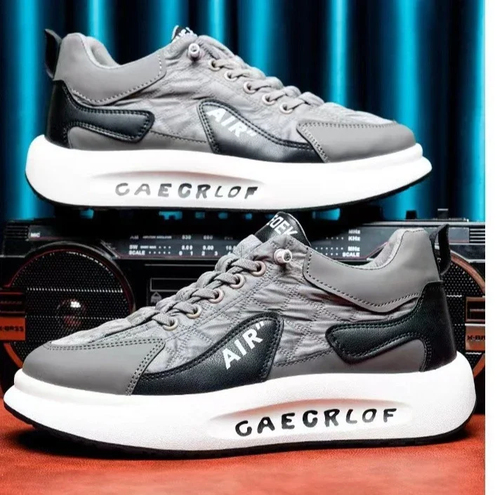 Men's Platform Lift White Sneakers