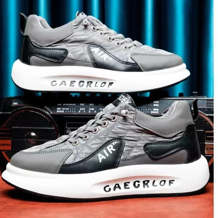 Men's Platform Lift White Sneakers