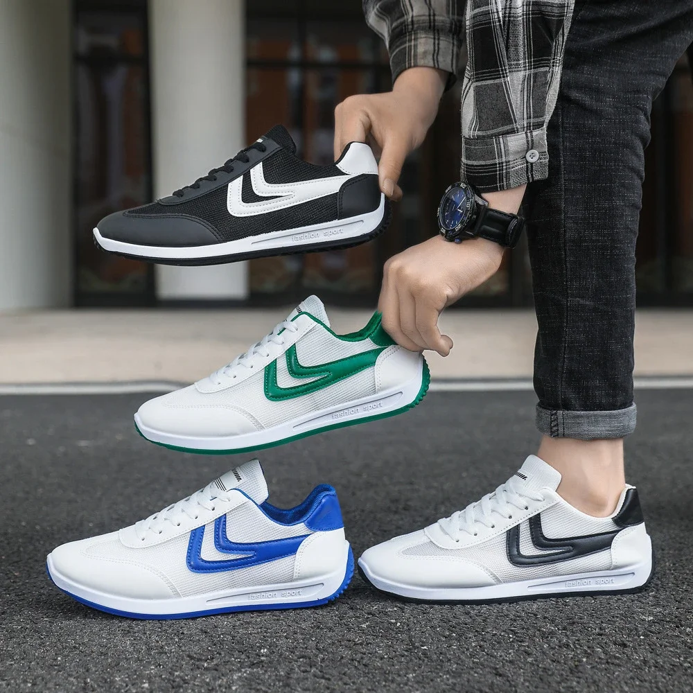 Men's Summer Breathable White Casual Sneakers