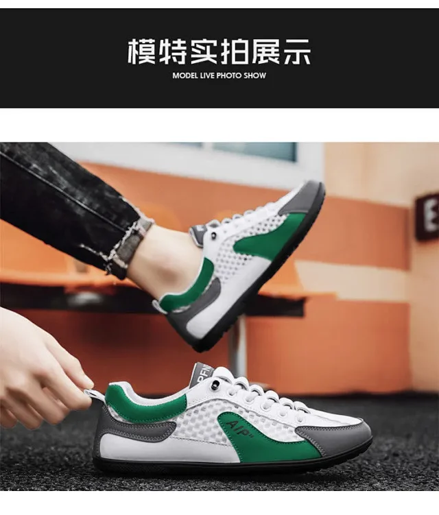 Men's Breathable Slip-On Mesh Slippers Detail