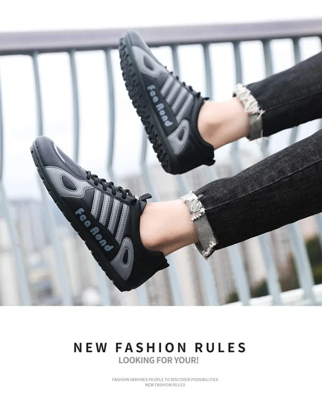 2025 Spring Leather Breathable Comfort Casual Sneakers Detail