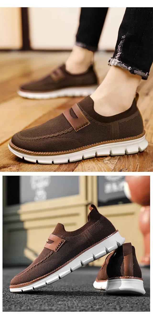 British Style Men's Slip-On Loafers EU48 Detail
