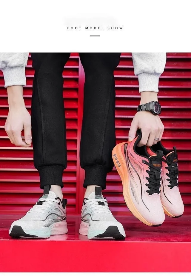 Men's Guochao Breathable Running Sneakers Detail