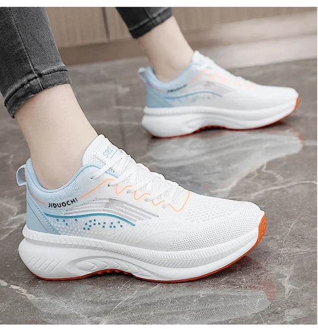 SS25 Women's Mesh Running Shoes White Detail
