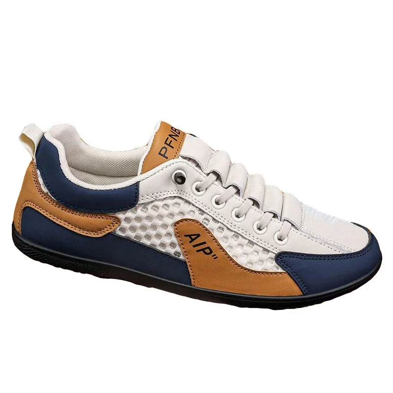 Men's Perforated Mesh Slip-On Running Shoes