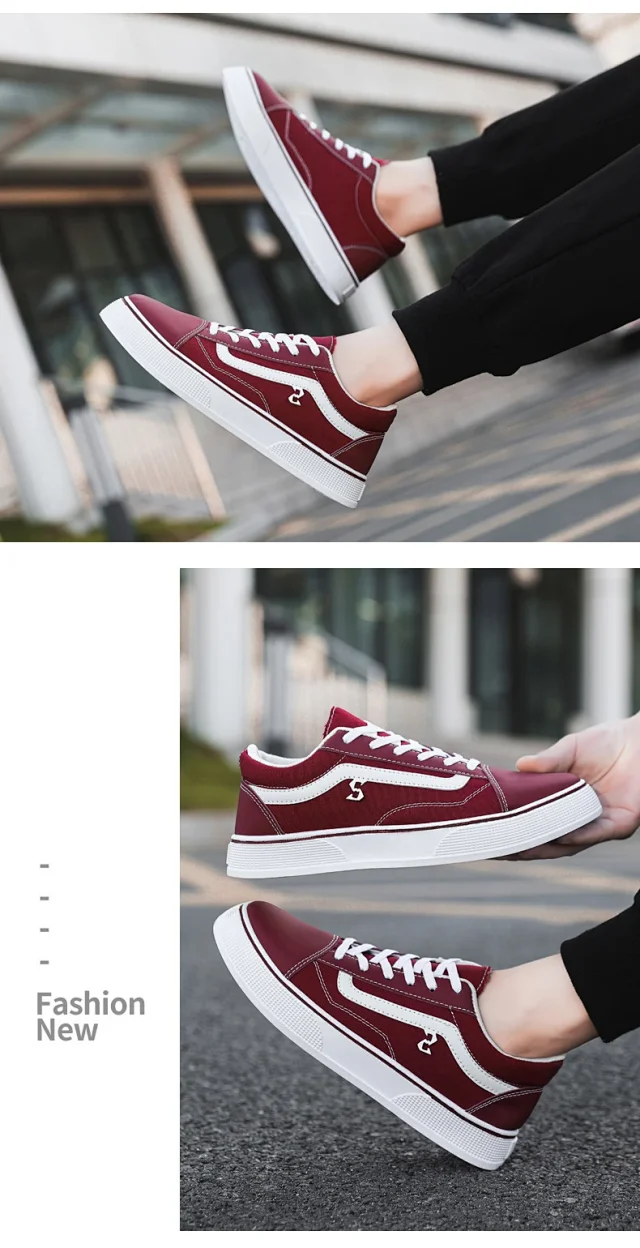 Men's Big Size Canvas Checkerboard Low-Tops Detail