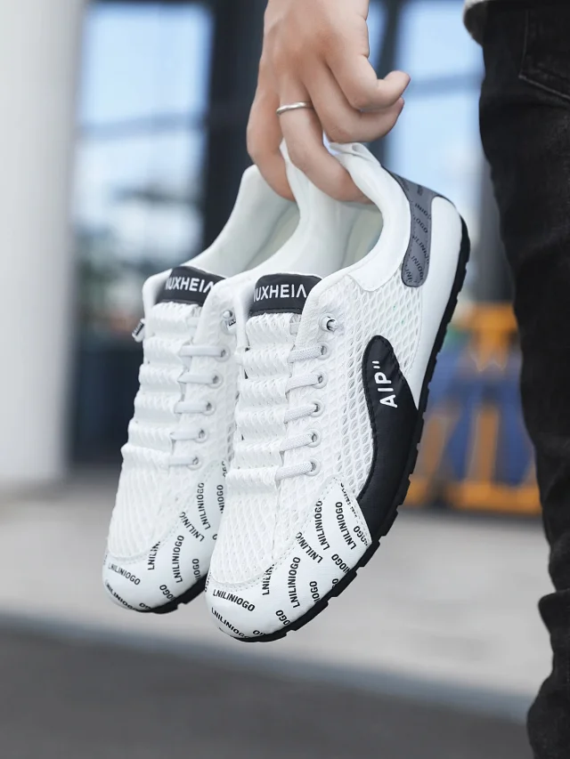 Men's Summer Mesh Driving Loafers Detail