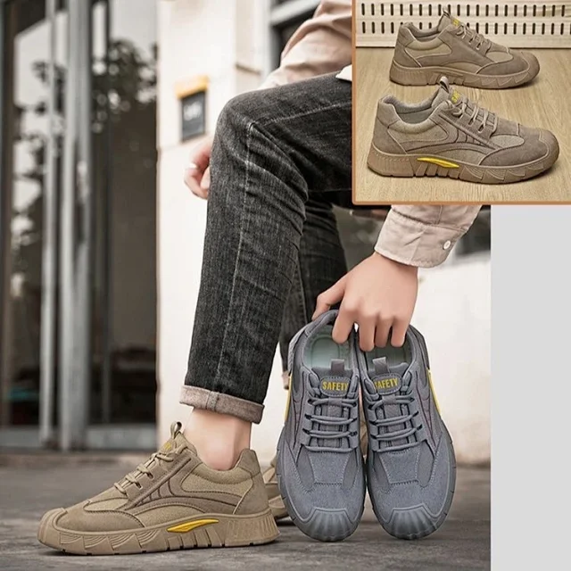 Men's Breathable Outdoor Work Sneakers Detail
