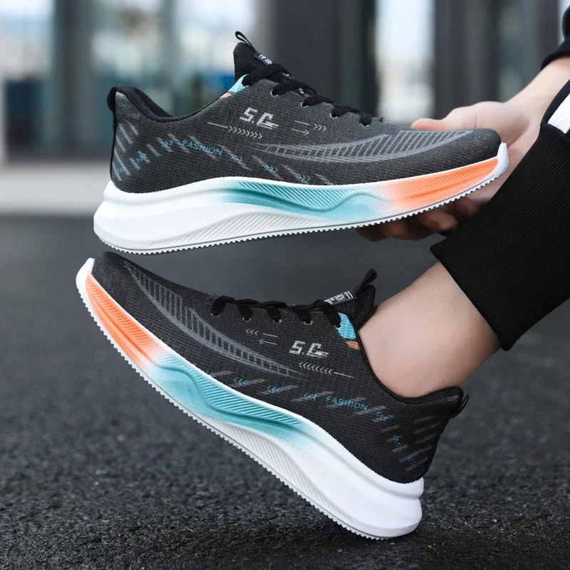 Men's Airy Mesh Platform Running Sneakers Spring 2025