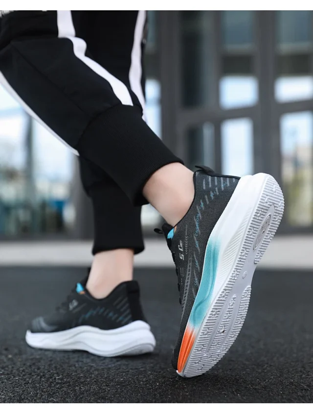 Men's Airy Mesh Platform Running Sneakers Spring 2025 Detail