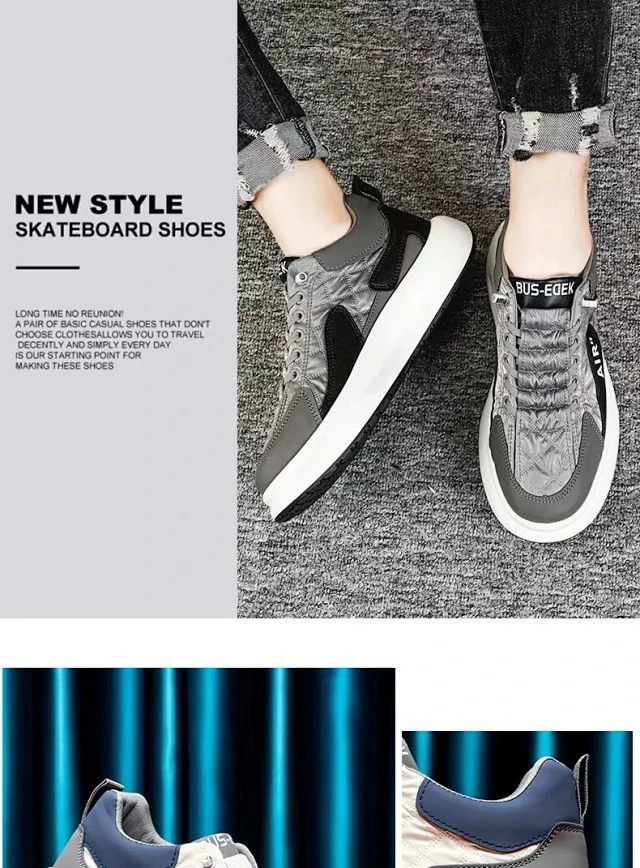 Men's Platform Lift White Sneakers Detail