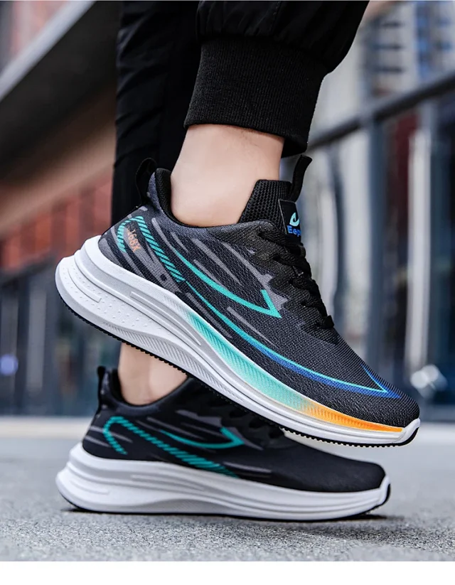 2025 Men Youth Cushioned Mesh Sneakers Detail