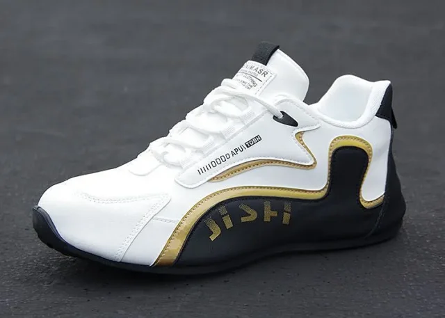 Waterproof Men's Hiking Leather Sneakers Detail