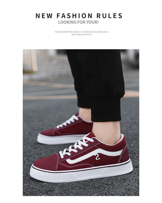 Men's Big Size Canvas Checkerboard Low-Tops Detail