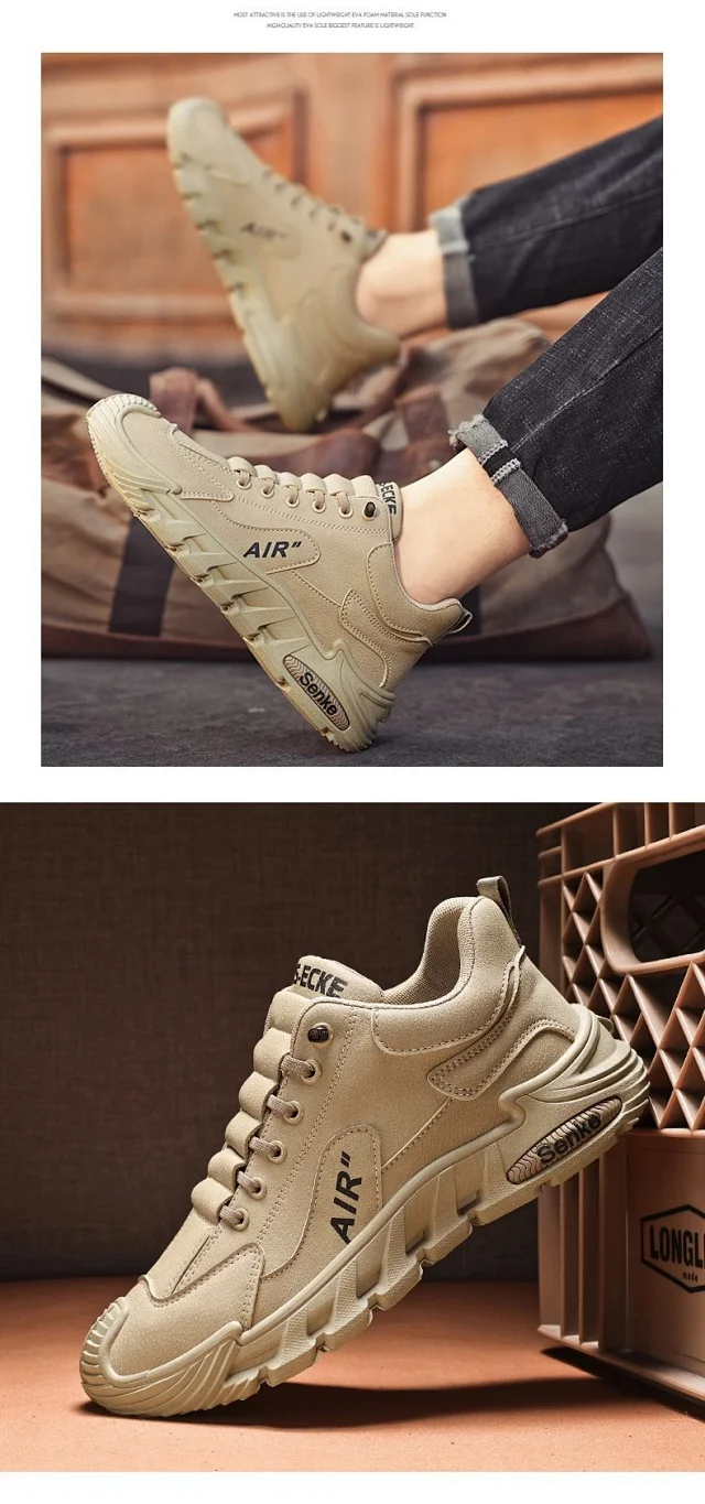 Men's CloudSoft Thick-Sole Sneakers 2025 Detail
