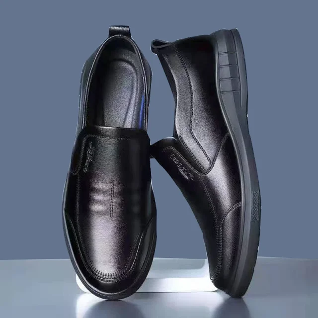 Men's PU Leather Smart-Casual British Shoes Detail