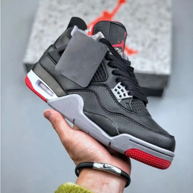 Unisex AJ4 Military Green Basketball Shoes Detail