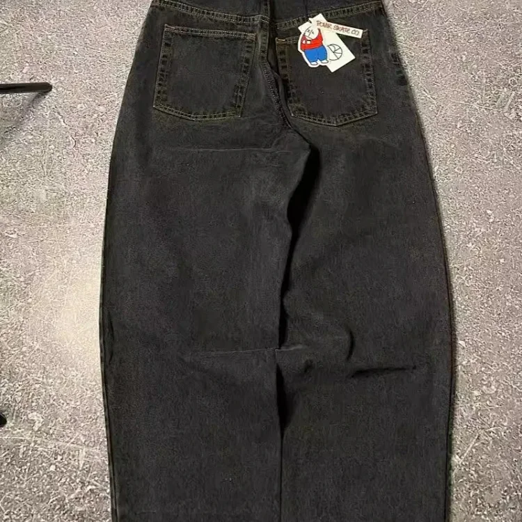 Y2K Hip-Hop Embroidery Men's Relaxed Fit Jeans