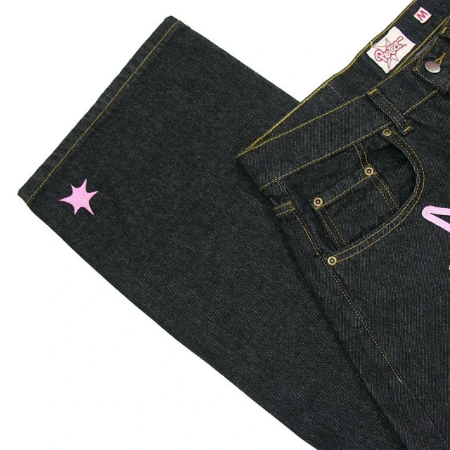 Urban Streetwear Slim-Fit Jeans Men Summer Detail