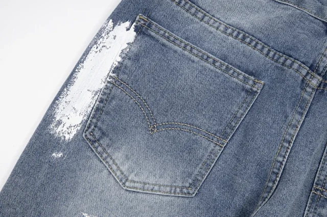 GALLERYDEPT Splatter Flared Jeans Detail